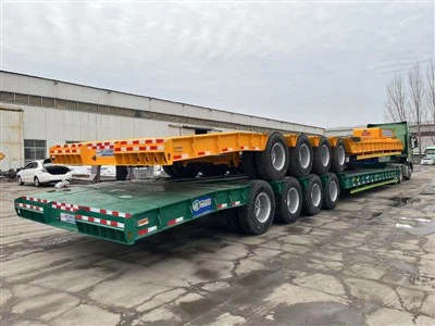 4 asis pagarināta zemas gultnes piekabe